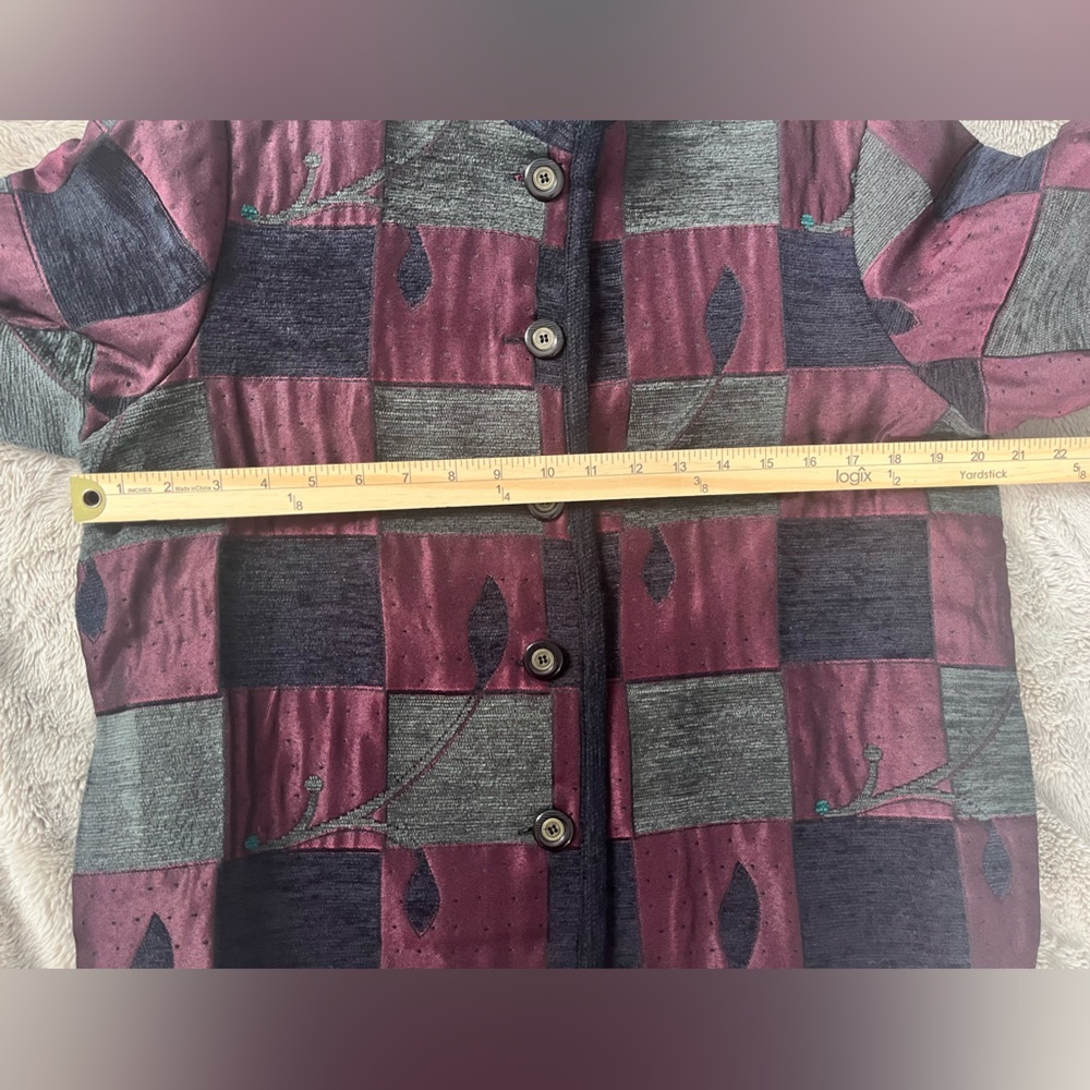 Graff Multimedia Tapestry Patchwork Button Down C… - image 4